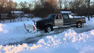 29Inch Snowfall Plowing the Driveway [upl. by Abbotsun]