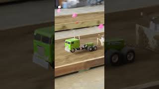 RC tractor pulling with a Peterbilt cabover truck [upl. by Mccollum543]