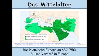 Die islamische Expansion 632750 3 Der Vorstoß in Europa Umayyaden  Sunniten  Schiiten [upl. by Clute]