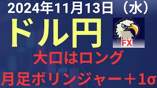 【相場解説】２０２４年１１月１３日（水）ドル円 [upl. by Enedan966]