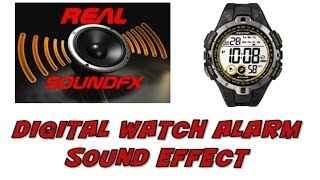 Digital watch alarm beep sound effect  realsoundFX [upl. by Letnom]