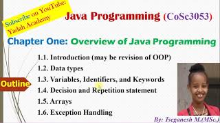 Java Part I Tutor in Amharic [upl. by Aridni149]