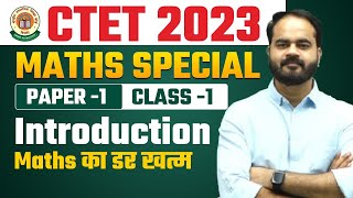 CTET August 2023  Maths Introduction Special Class by Uday Sir  Lets LEARN [upl. by Ylrebmi]