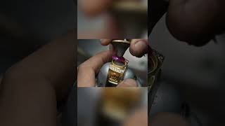 Crafting a Stunning Garnet Mens Gold Ring  Handmade Jewelry Tutorial gemstonejewelry jewelry [upl. by Jake1]