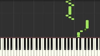 Billy Joel Scenes From An Italian Restaurant Easy Piano Tutorial Synthesia Right Hand Only [upl. by Ylimme434]