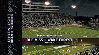 Ole Miss vs Wake Forest  2024 Season  EA Sports NCAA Football 14 Exhibition Game [upl. by Aeiram293]