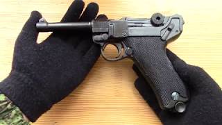 Макет пистолета Luger P08 от фирмы DENIX [upl. by Elatsyrc]