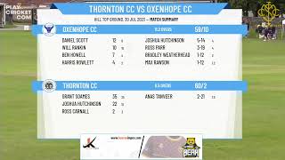 Halifax CL  Vocation Brewery T20 Trophy Finals  GRAND FINAL  Thornton CC v Oxenhope CC [upl. by Ninel]