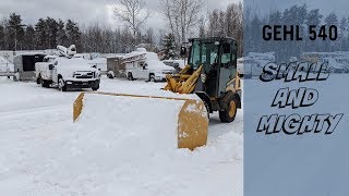 GEHL 540 Mini Loader  Compact Snow Removal Equipment [upl. by Oakes]