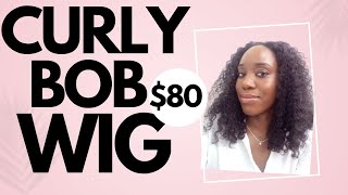 16 inch Curly Bob Wig Human Hair 🔥 Slam Bam Install [upl. by Erena868]