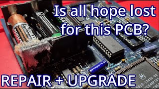 Pinball PCB with battery damage  Williams WPC95  Can it be repaired [upl. by Eneluj]