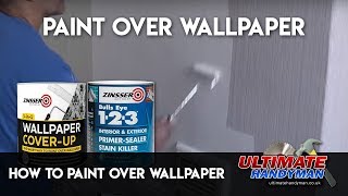 How to paint over wallpaper [upl. by Stine874]