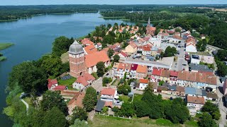 Warmia i Mazury widziane z góry Pasym Rudziska Pasymskie i jezioro Kalwa 4K [upl. by Enoved919]