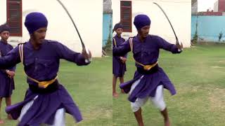 Learn Gatka stepbystep Double Kirpan Lesson 9 [upl. by Thorin222]