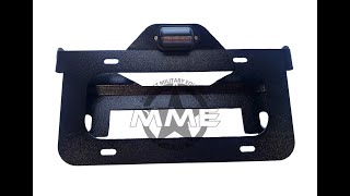 Illuminated FlipUp Licence Plate Bracket for Winch Fairlead [upl. by Aronson]