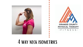 4 Way Neck Isometrics [upl. by Aihk]