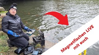 Magnetfischen LIVE mit euch amp MaScottchenampCo [upl. by Hills]