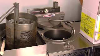 Broaster Pressure Fryer Operating Cooking amp Filtering [upl. by Granger]