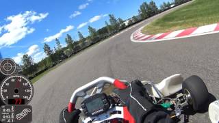 SRA Karting Essais Tony Kart DD2 gps overlay [upl. by Atiek939]