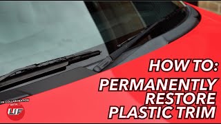 How to Permanently Restore Plastic Trim  Gtechniq C4  Porsche Boxster Detailing [upl. by Aube623]