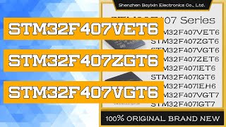 STM32F407VET6 STM32F407ZGT6 STM32F407VGT6 STM32F407IGT6 STM32F407ZET6 IGH7 ZET7 IEH6 VGT7 and other [upl. by Riorsson]