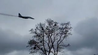 Russian Fighter Jets Shark Fast And Low Over Ukraine [upl. by Oiraved]