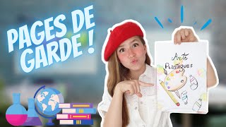 PAGES DE GARDE idées DIY Back To School  KIARA PARIS [upl. by Merry]