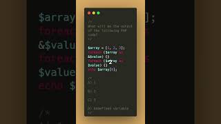 What will be the output of the following PHP code 2024 shorts [upl. by Nizam]