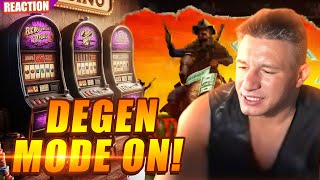 SteveWillDoIt Spins Wildly in a Full Degen Slots Session reaction [upl. by Flaherty113]