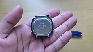 How to change Casio F108WH watch band [upl. by Ateiram]