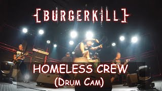 BURGERKILL  Homeless Crew live Drum Cam at HELLPRINT REUNITED MOMENT 2021 [upl. by Olinde573]