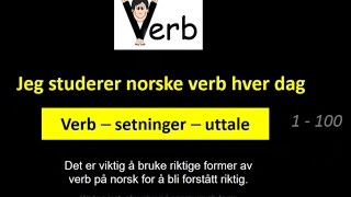 1  100 Jeg studerer norske verb hver dag [upl. by Sybila921]