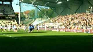 Rapid  Austria Wien 03 302 Wiener Derby 050812 Veilchen feiern [upl. by Grath]