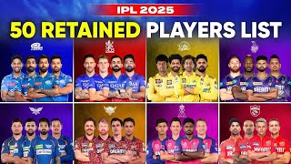 IPL ALL TEAM RETENTION PLAYERS 2025IPL 2025 [upl. by Treharne]