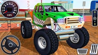 Monster Truck 4x4 offroad Mega Ramp stunt driving simulator 3d Android gameplay 💯 KingGames [upl. by Jocelyn]