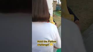 Hold the Python challenge  UAE Pygmy Zoo family adventure pygmyzoo python uae trave music l [upl. by Robins]