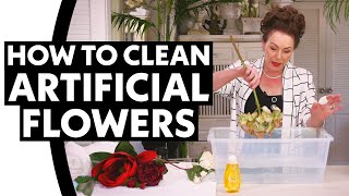 How to clean and care for artificial flowers and foliage [upl. by Jerrine73]