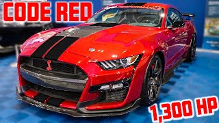 FIRST LOOK AT THE ALLNEW 1300HP TWIN TURBO SHELBY GT500 CODE RED FULL BREAKDOWN [upl. by Sidoeht]