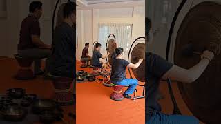 Gong Training in Nepal By Master Sajan Thapaliya gongtraining gongtraininginnepal [upl. by Cyb]