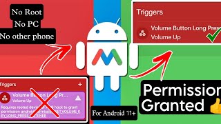 MacroDroid ADB HACK  No PC No Other Device Android 11 macrodroid shorts youtubeshorts [upl. by Waterman]