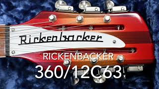 My Gear Rickenbacker 36012c63 12String semihollow body electric guitar Fireglow finish [upl. by Yuzik417]