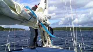 Hanseat 70BII SY quotForSailquot Skippertraining Lübecker Bucht [upl. by Venice]