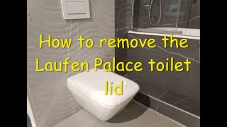 How to remove the Laufen Palace toilet lid [upl. by Pacorro785]