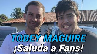 Tobey Maguire compartiendo saludos para un fan TobeyMaguire Shorts [upl. by Reinaldos335]