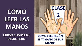 Como leer las Manos Clase 2 Quiromancia paso a paso desde cero [upl. by Marylinda]