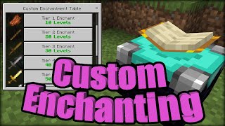 Custom Enchanting Addon Minecraft PE Bedrock Edition MCPE Mod [upl. by Massiw]