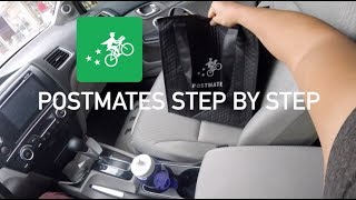 HOW TO USE POSTMATES DRIVER APP STEP BY STEP [upl. by Htennek]