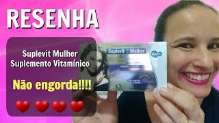 RESENHA  Suplevit Mulher  Suplemento Vitamínico Mineral [upl. by Aleb267]