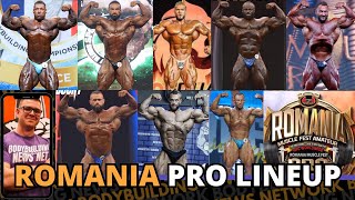 2023 Romania Pro Complete Lineup Open Bodybuilding [upl. by Prochoras]