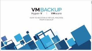 How to Recover a Virtual Machine using Altaro VM Backup Greek Language [upl. by Mick]